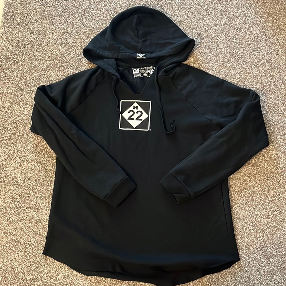 Black long sweater very cozy and warm! Up and coming brand in traverse city